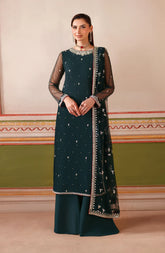 Zarif SHENAAR formal dress with sequins embroidered dupatta